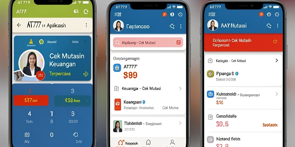 Tampilan antarmuka AT777 yang jelas dan informatif untuk Cek Mutasi.