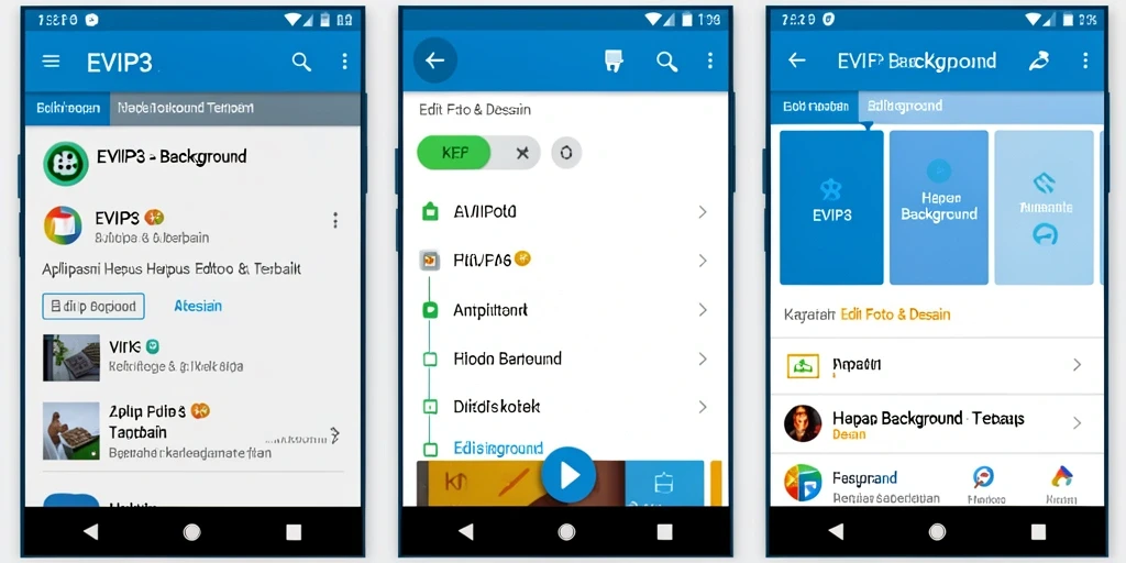 Tampilan antarmuka aplikasi EVIP3 untuk Hapus Background yang user-friendly.