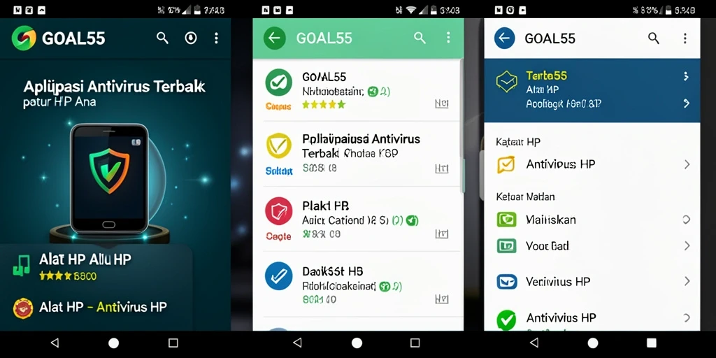 Antarmuka GOAL55 yang intuitif dan mudah digunakan untuk perlindungan HP.