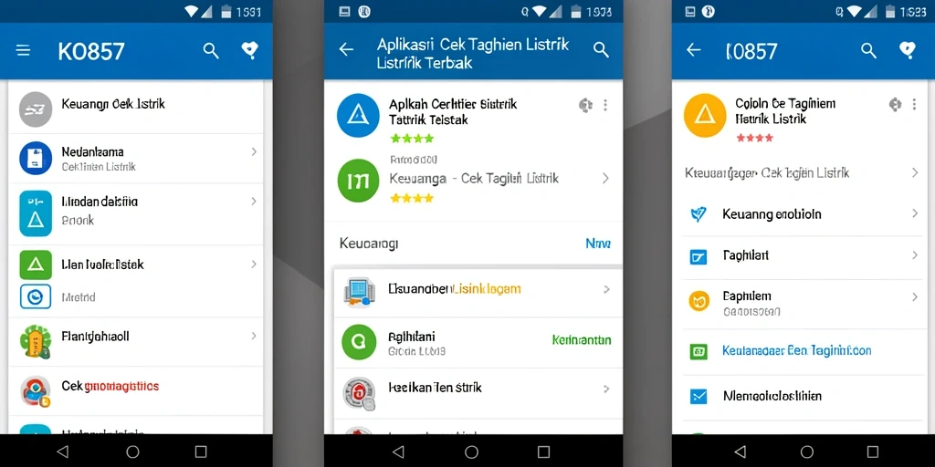 Tampilan antarmuka KO857 yang sederhana dan informatif.