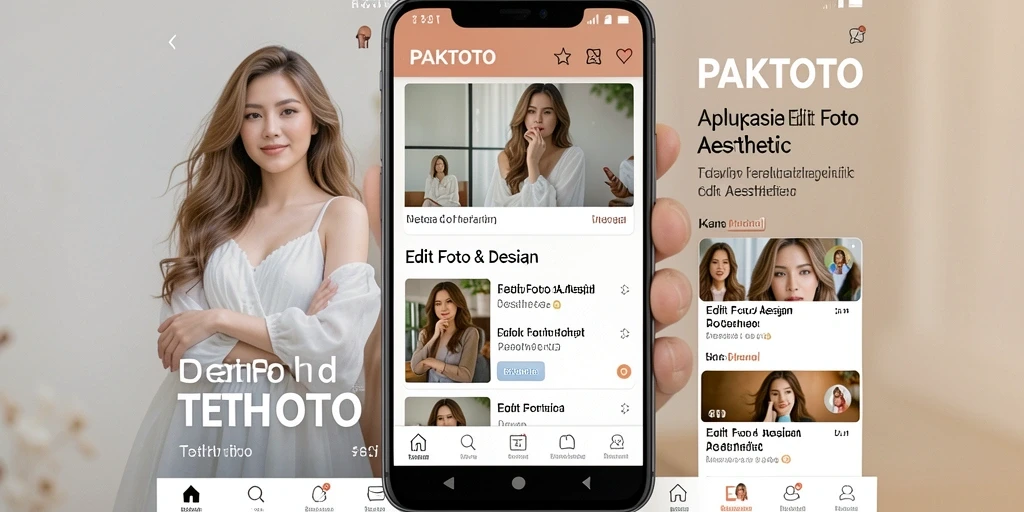 Screenshot utama PAKTOTO menampilkan efek edit foto aesthetic yang menakjubkan.