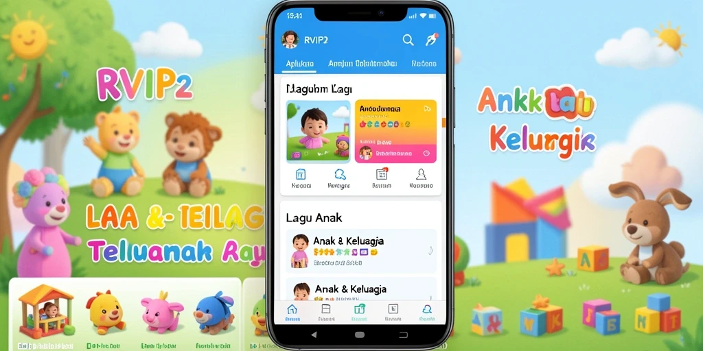 Tampilan antarmuka aplikasi RVIP2 yang ceria dan user-friendly.