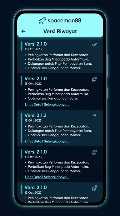 Riwayat Versi Spaceman88 untuk Pengguna Android